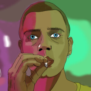 Ilustración "Trainspotting"