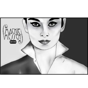 Ilustración Audrey Hepburn, un rostro que sigue inspirando generaciones.