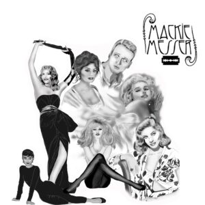 Ilustración de un conjunto de actores míticos del cine clásico